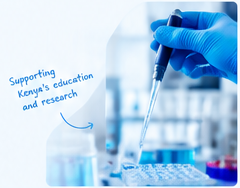Laboratory technician pipetting samples